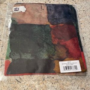 Absolutely brand new sealed -sealed bag! Watercolors square silk made in India!